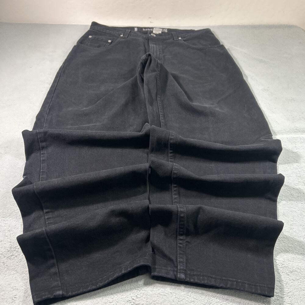 Y2K 2000s Levis SilverTab Loose Baggy Jeans 34x34 Hamilton Baggie Black Denim